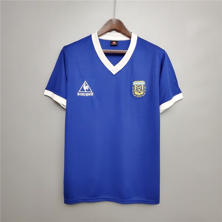 AAA Quality Argentina 1986 World Cup Away Blue Jersey
